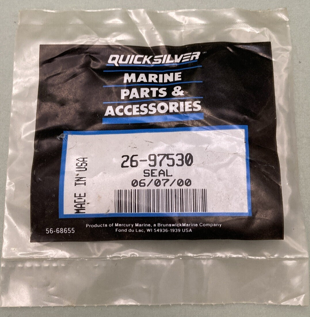 NEW GENUINE MERCURY QUICKSILVER 26-97530 SEAL STERNDRIVE FRNT CVR 224 CID INLINE