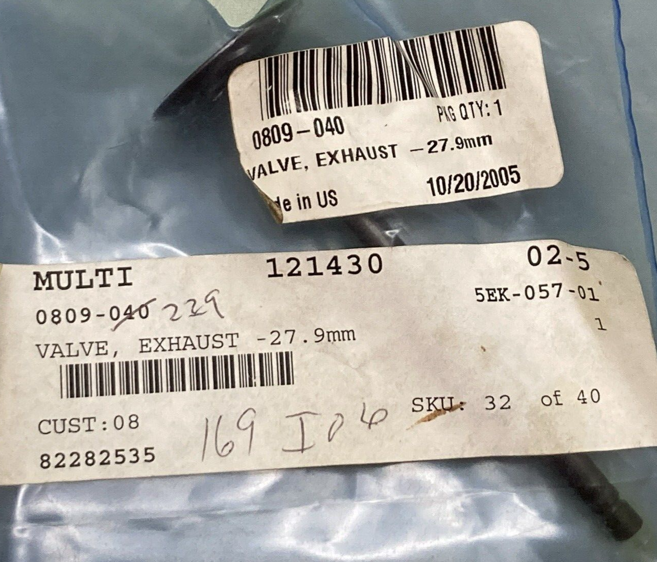 NEW REPLACES ARCTIC CAT 0809-040 VALVE EXHAUST 27.9MM
