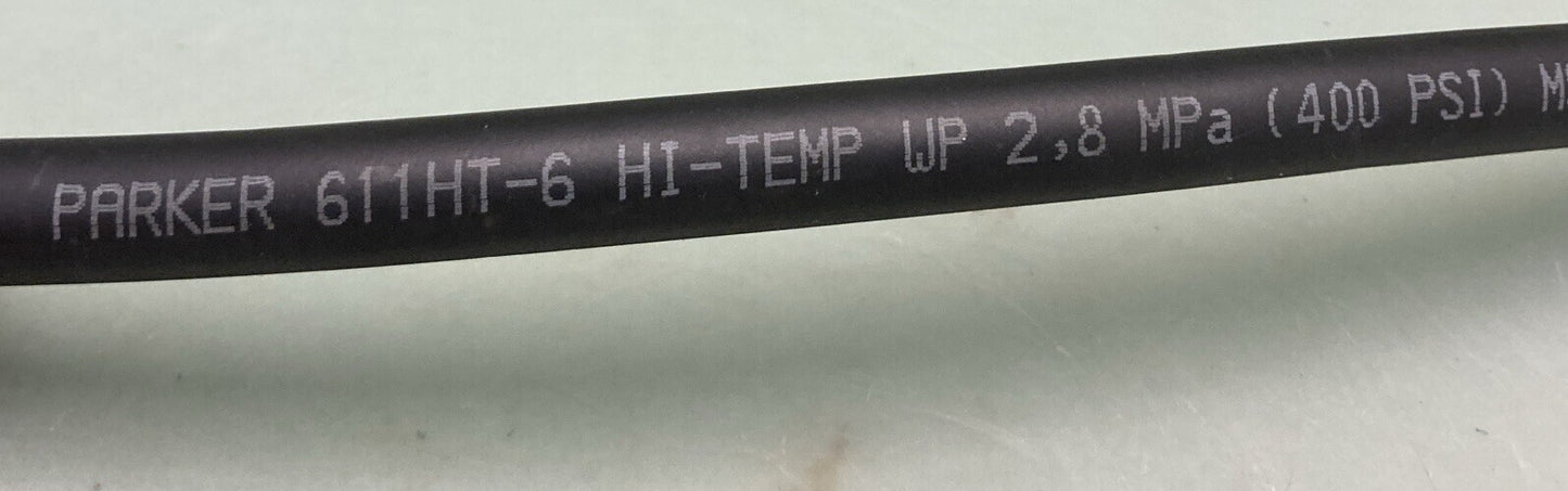 NEW GENUINE PARKER 611HT-6 18" HI-TEMP 400 PSI HYDRAULIC HOSE ASSEMBLY
