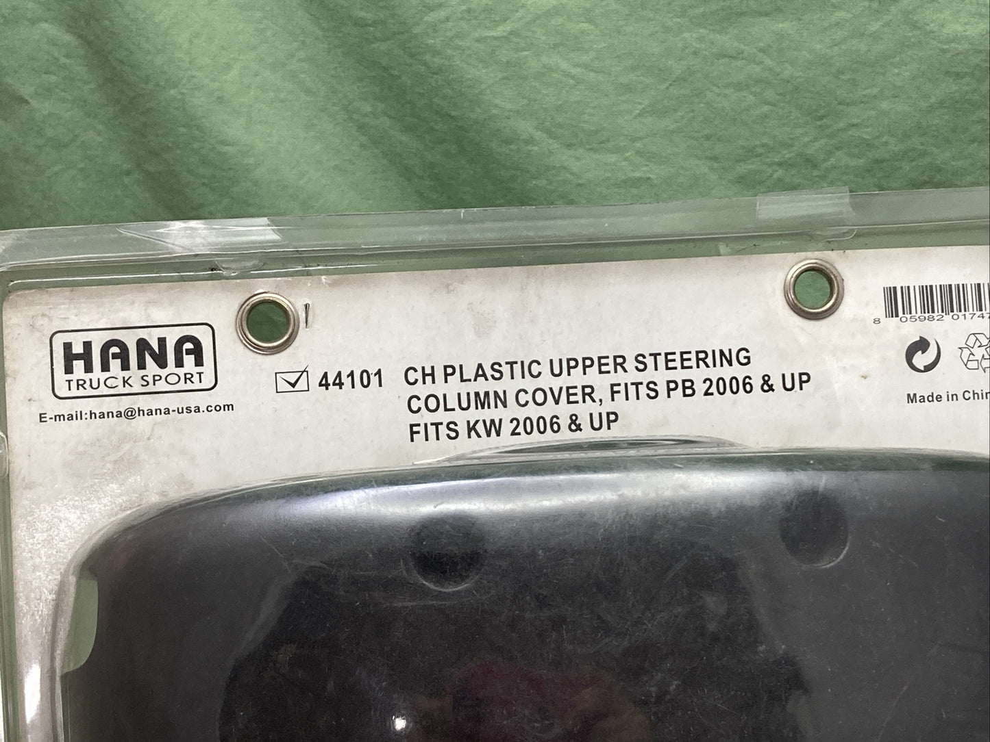NEW HANA 44101 CH PLASTIC UPPER STEERING COLUMN COVER FITS PB AND KW '06 AND UP