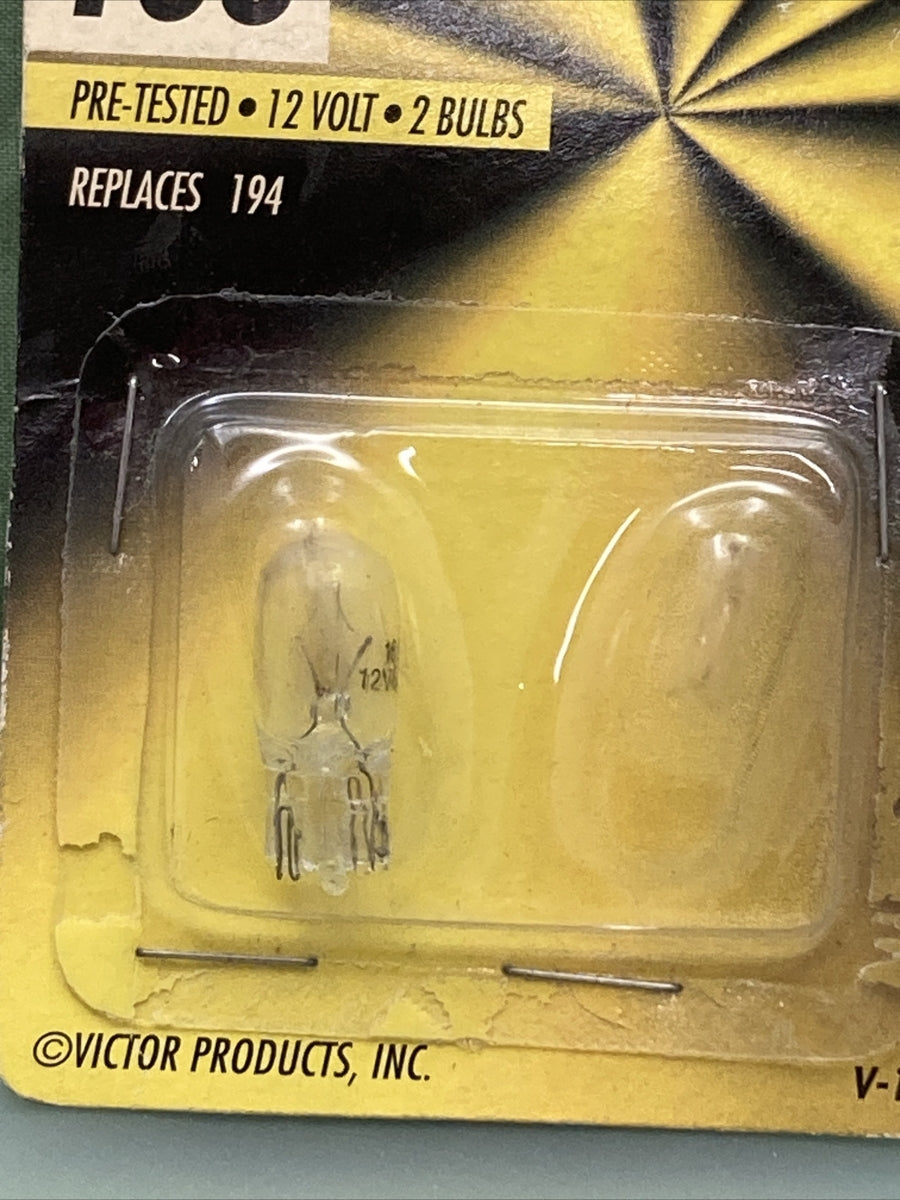 NEW VICTOR AUTO BULB 168 DASH, INCICATOR, CONVIENCE, INSTRUMENT, LICENSE PLATE