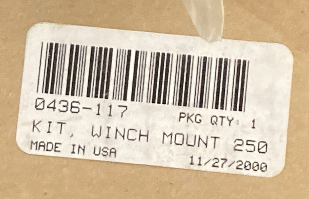 NEW GENUINE Arctic Cat 0436-117 WINCH PLATE KIT COMPLETE