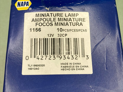 QTY 10 NEW NAPA 1156 MINATURE LAMPS