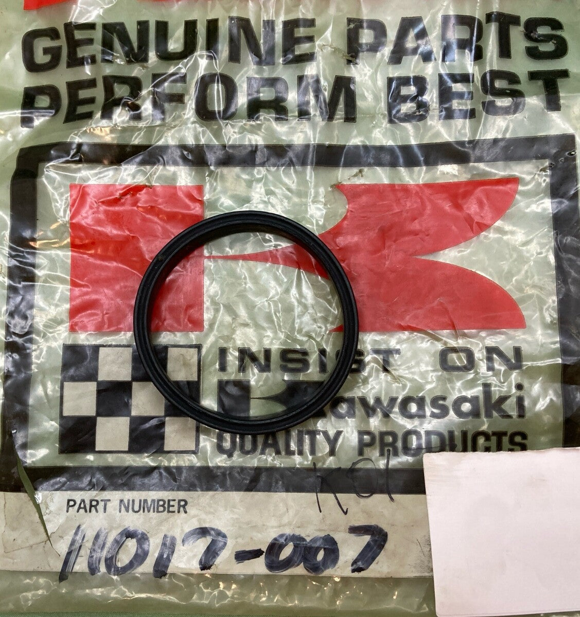 QTY 2 NEW GENUINE KAWASAKI 11017-007 GASKET-AIR CLEANER
