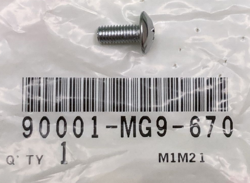 NEW GENUINE HONDA 90001-MG9-670 Screw 5X12 MM