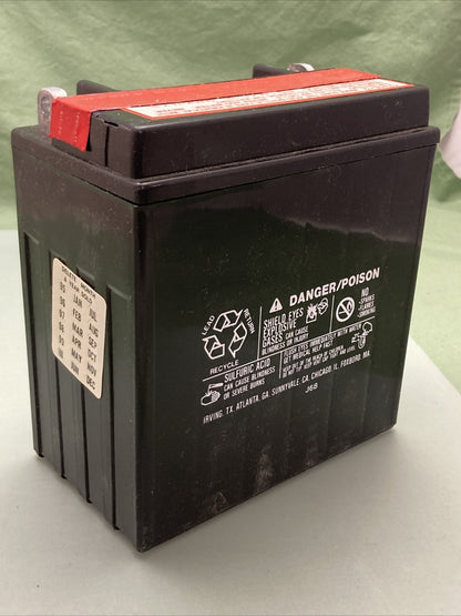 NEW BIKE MASTER BTH16-12 BATTERY, INCLUDES ACID PACK, 12V