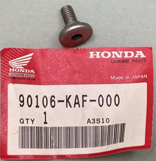 NEW GENUINE HONDA 90106-KAF-000 BOLT SPECIAL 6MM