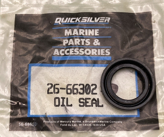 NEW MERCURY QUICKSILVER 26-66302 OIL SEAL CRNK AND PISTON OUTBOARD 20-25 200HP