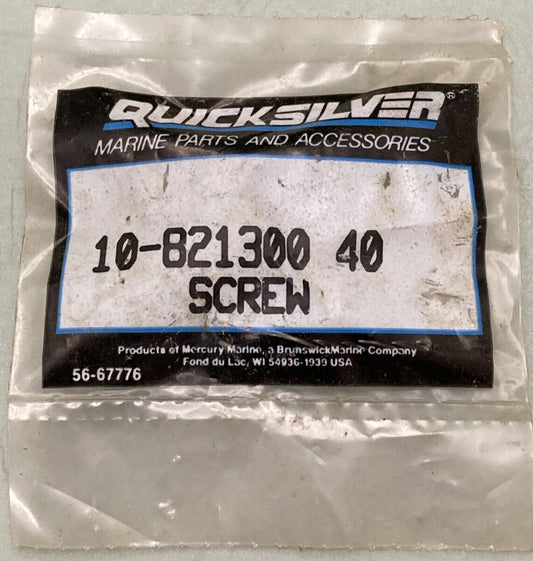 NEW GENUINE MERCURY QUICKSILVER 10-821300 40 SCREW AIR HANDLR OUTBOARD 175-250HP