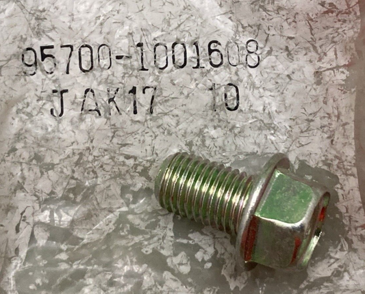 QTY 2 NEW GENUINE HONDA 95700-10016-08 BOLT FLANGE 10X16