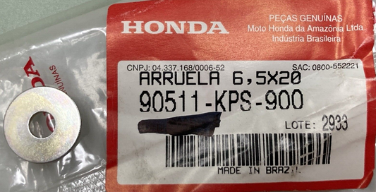 QTY 2 NEW GENUINE HONDA 90511-KPS-900 Washer 6.5X20 FRONT FENDER