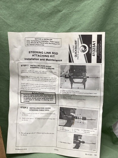 NEW GENUINE MERCURY QUICKSILVER 41323A 1 ATTACHING KIT, 41323A03