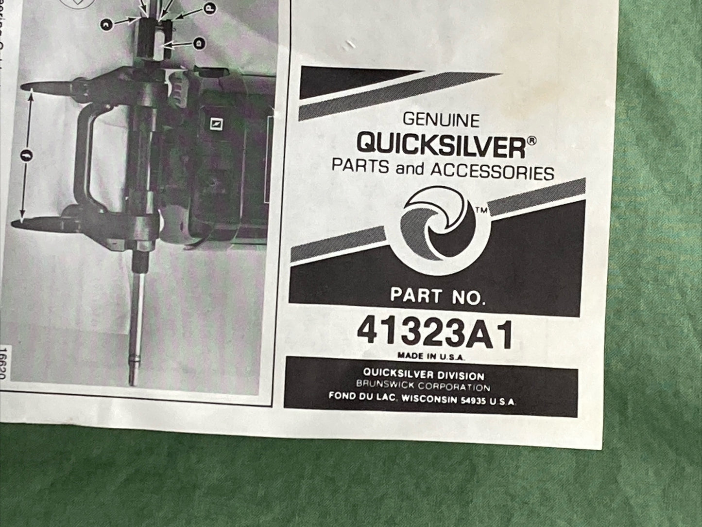 NEW GENUINE MERCURY QUICKSILVER 41323A 1 ATTACHING KIT, 41323A03