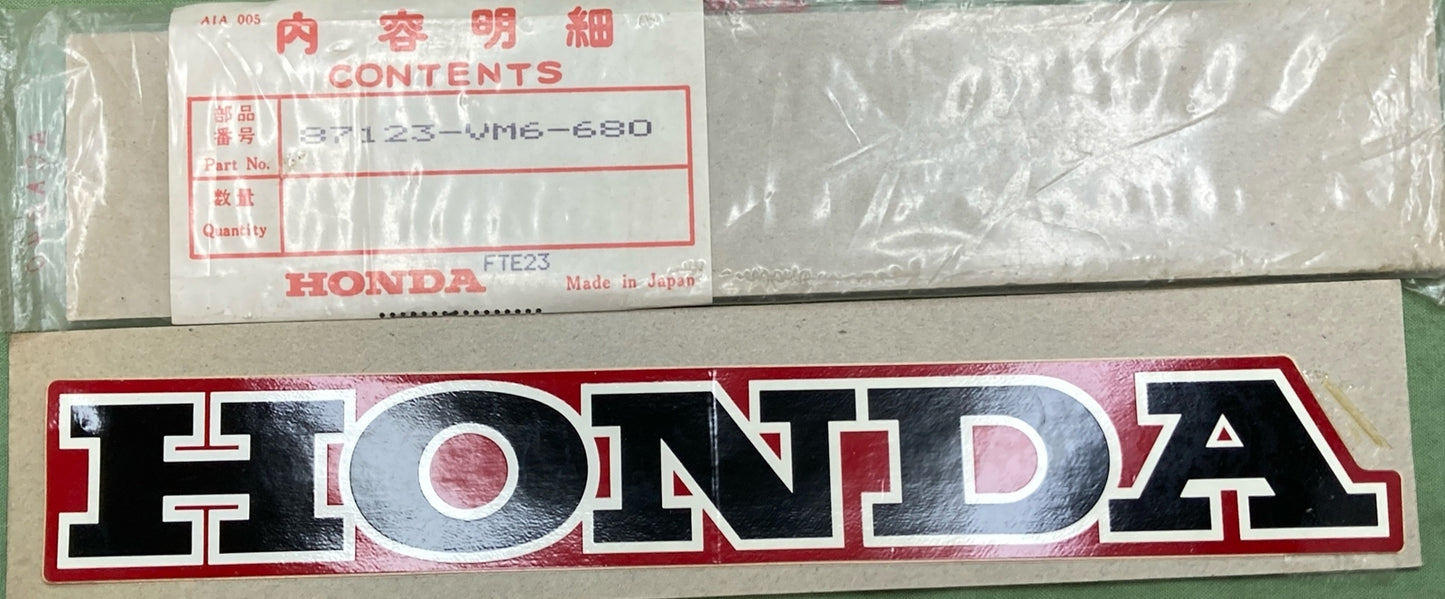 NEW GENUINE HONDA 87123-VM6-680 LABEL, FR. FENDER SIDE