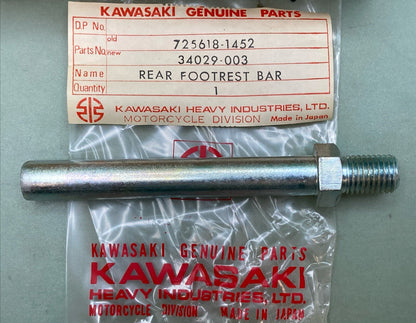 QTY 2 NEW GENUINE KAWASAKI 34029-004 FOOTREST REAR | OLD JIS THREAD