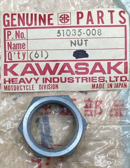 NEW GENUINE KAWASAKI 51035-008 FUEL COCK JOINT NUT