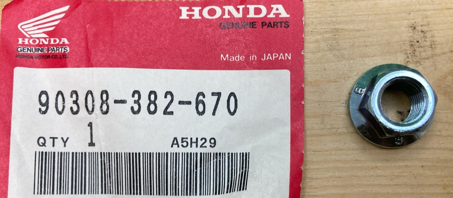 NEW GENUINE HONDA 90308-382-670 FLANGE NUT