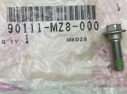 NEW GENUINE HONDA 90111-MZ8-000 BOLT SUPERSEDED 90111-MN4-000