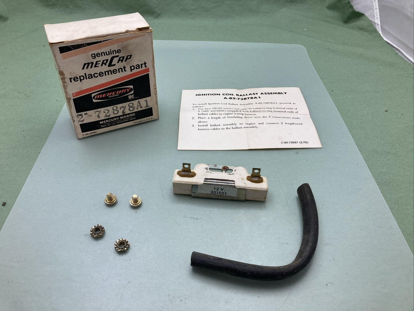 NEW GENUINE MERCURY QUICKSILVER 82-72878A1 BALLAST ASSEMBLY, INCOMPLETE KIT