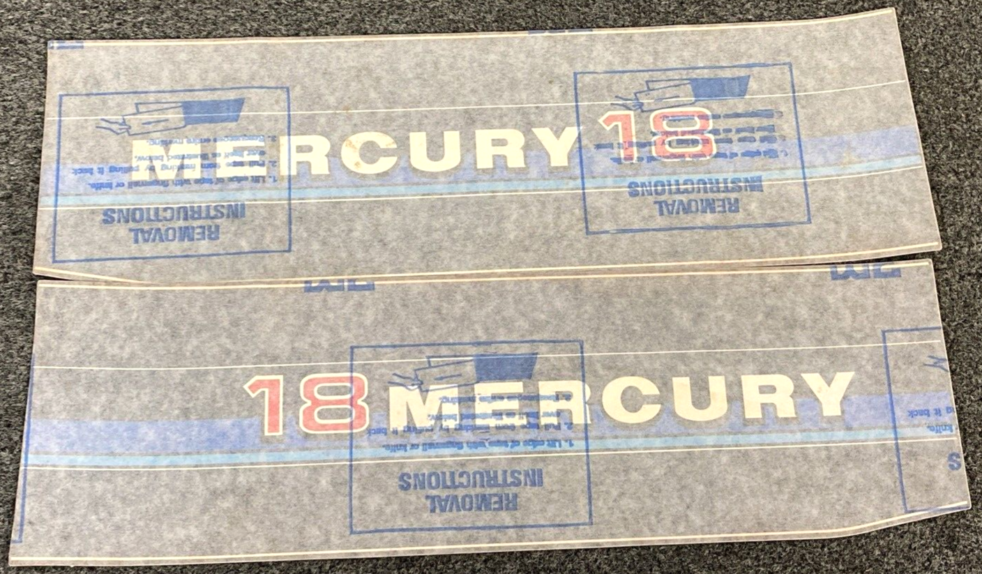 NEW GENUINE MERCURY QUICKSILVER 37-90532A80 DECAL SET COWL 2.5HP INCOMPLETE