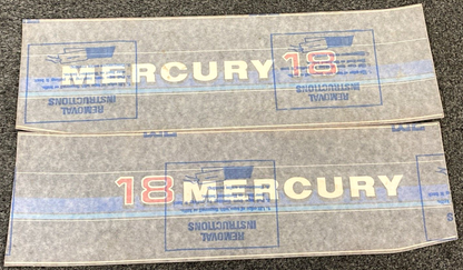 NEW GENUINE MERCURY QUICKSILVER 37-90532A80 DECAL SET COWL 2.5HP INCOMPLETE