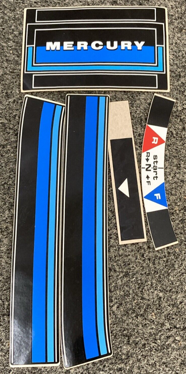 NEW GENUINE MERCURY QUICKSILVER 37-90532A80 DECAL SET COWL 2.5HP INCOMPLETE