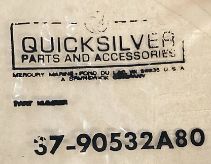 NEW GENUINE MERCURY QUICKSILVER 37-90532A80 DECAL SET COWL 2.5HP INCOMPLETE