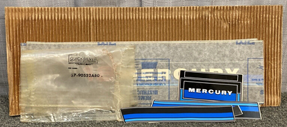 NEW GENUINE MERCURY QUICKSILVER 37-90532A80 DECAL SET COWL 2.5HP INCOMPLETE