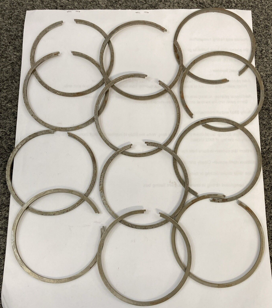 NEW MERCURY QUICKSILVER 39-31329A12 RING SET 12 CRNK PIST OUTBOARD 65 90-100HP