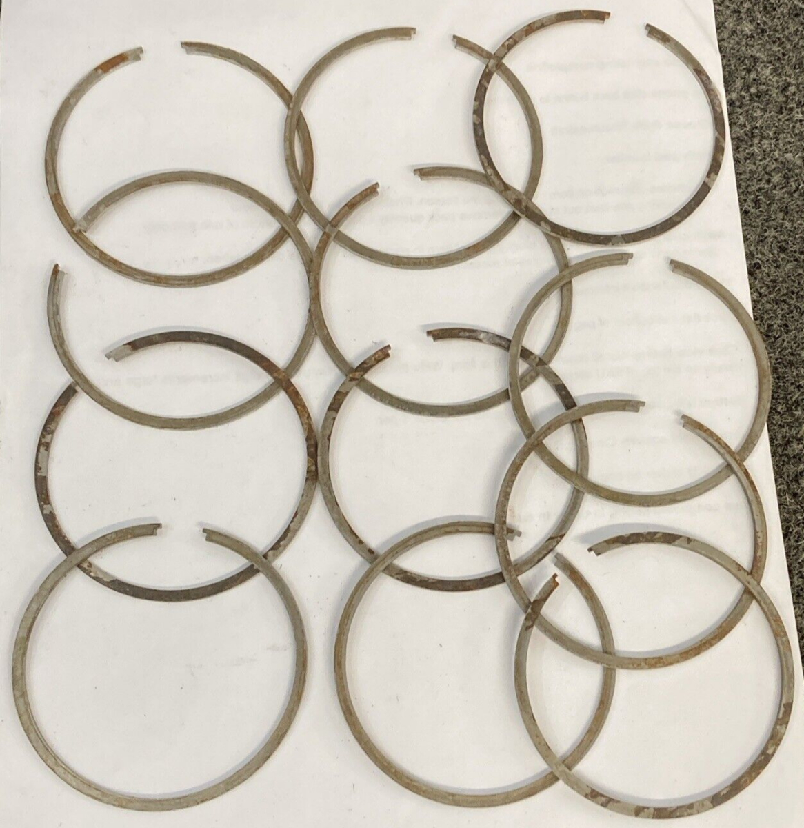 NEW MERCURY QUICKSILVER 39-32921 RING SET 12 CRNK PIST OUTBOARD 65 90-100HP