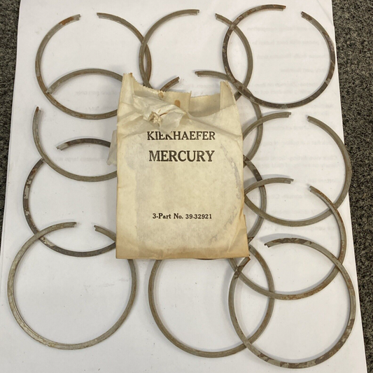 NEW MERCURY QUICKSILVER 39-32921 RING SET 12 CRNK PIST OUTBOARD 65 90-100HP