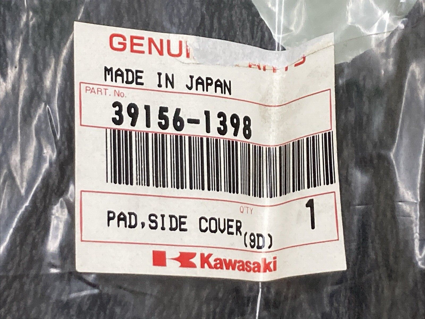 NEW GENUINE KAWASAKI 39156-1398 PAD CHAIN SIDE COVER RIGHT FRONT NINJA