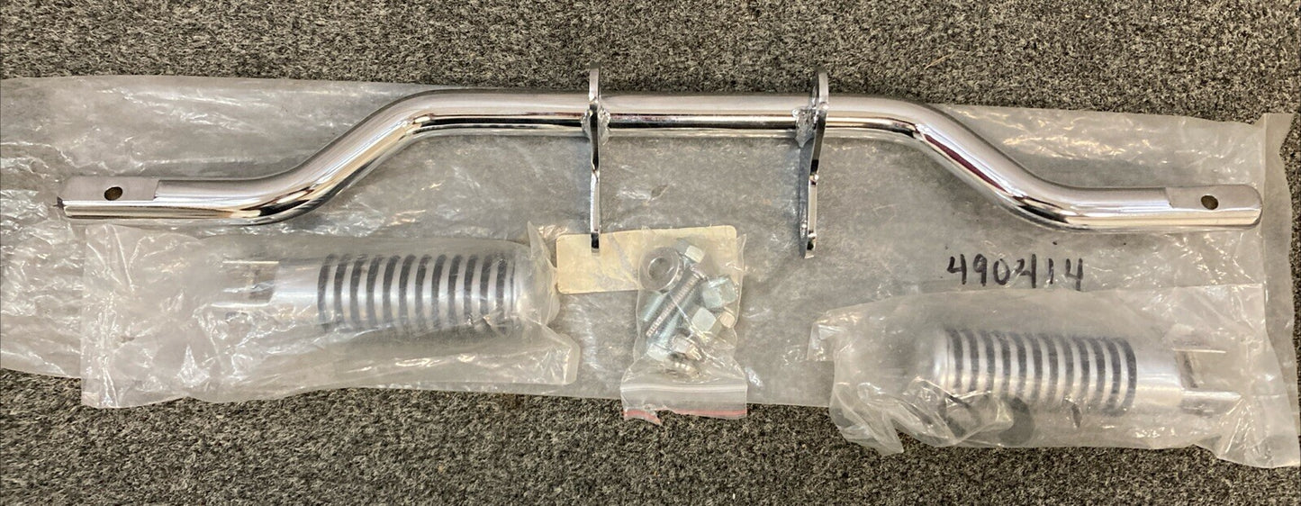 NEW V twin 49-0414 Chrome Forward 18.25" Highway Bar Kit W/ Foot Pegs HD 1984-03