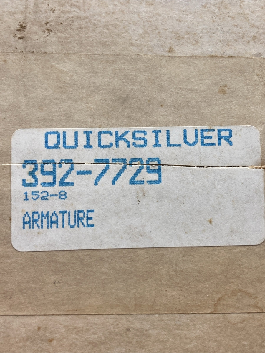 NEW GENUINE MERCURY QUICKSILVER 392-7729 ARMATURE ASSEMBLY