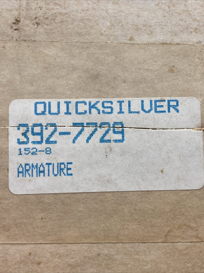 NEW GENUINE MERCURY QUICKSILVER 392-7729 ARMATURE ASSEMBLY