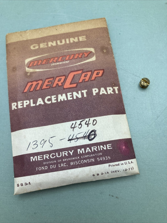 NEW GENUINE MERCURY QUICKSILVER 1395-4540 PLUG, SCREW