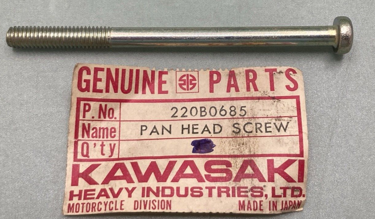 NEW GENUINE KAWASAKI 220B0685 SCREW PAN HEAD 6X85 CRANKCASE