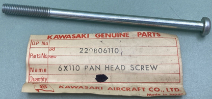 NEW GENUINE KAWASAKI 220B06110 SCREW PAN HEAD 6X110 AIR CLEANER