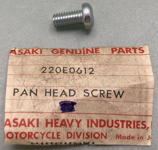 NEW GENUINE KAWASAKI 220E0612 Screw Pan Cross 6X12