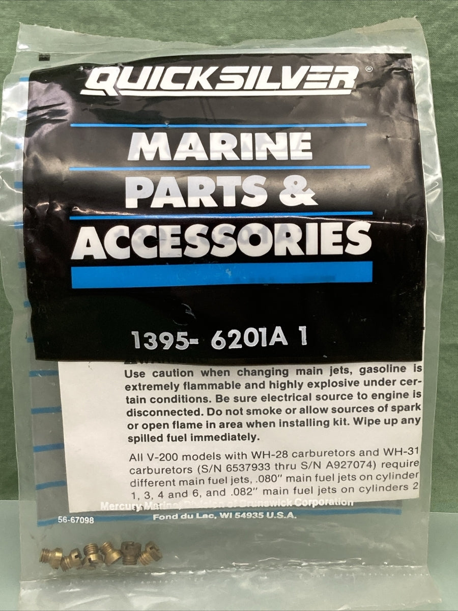 QTY 6 NEW GENUINE MERCURY QUICKSILVER 1395-6201A 1 FIX KIT