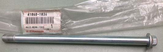 NEW GENUINE KAWASAKI 41068-1036 AXLE REAR 12X211