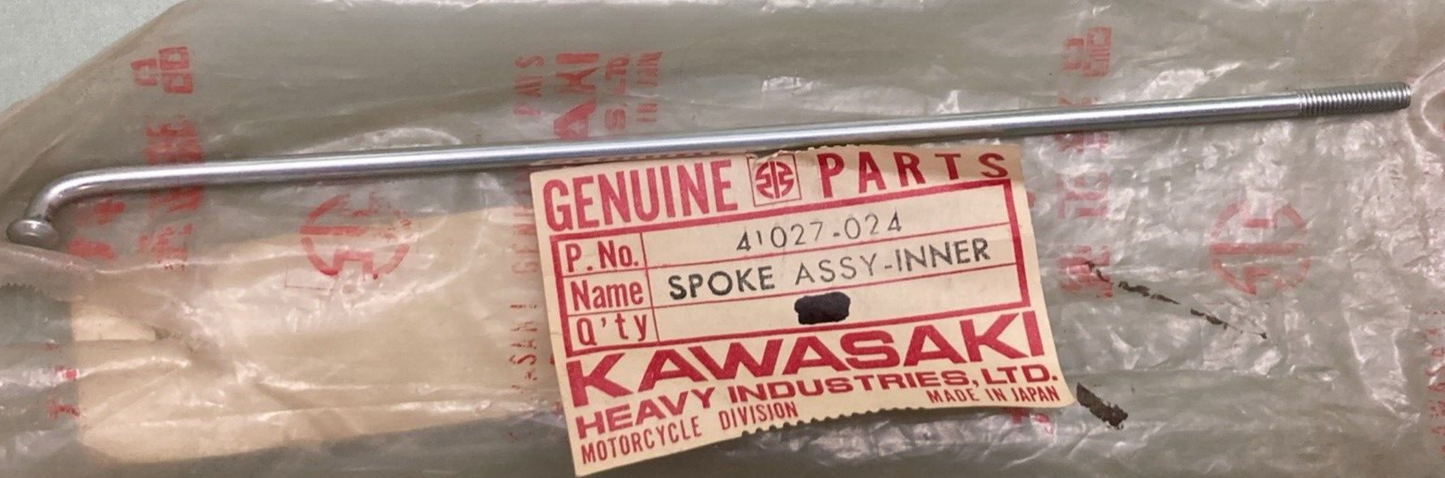 QTY 10 NEW GENUINE KAWASAKI 41027-024 SPOKE INNER