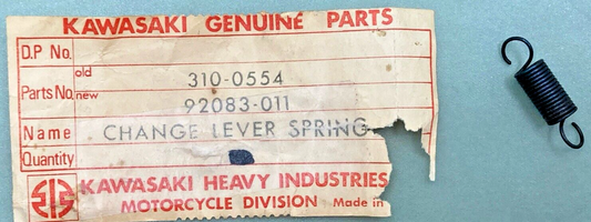 QTY 7 NEW GENUINE KAWASAKI 92083-011 SPRING GEAR CHNG LEV SUPERSEDED 310-00554