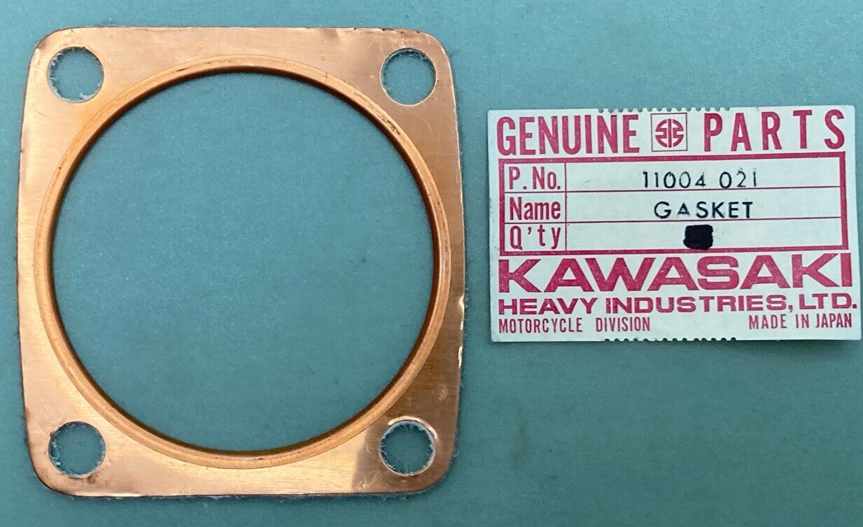 NEW GENUINE KAWASAKI 11004-021 GASKET CYLINDER HEAD ID = 63