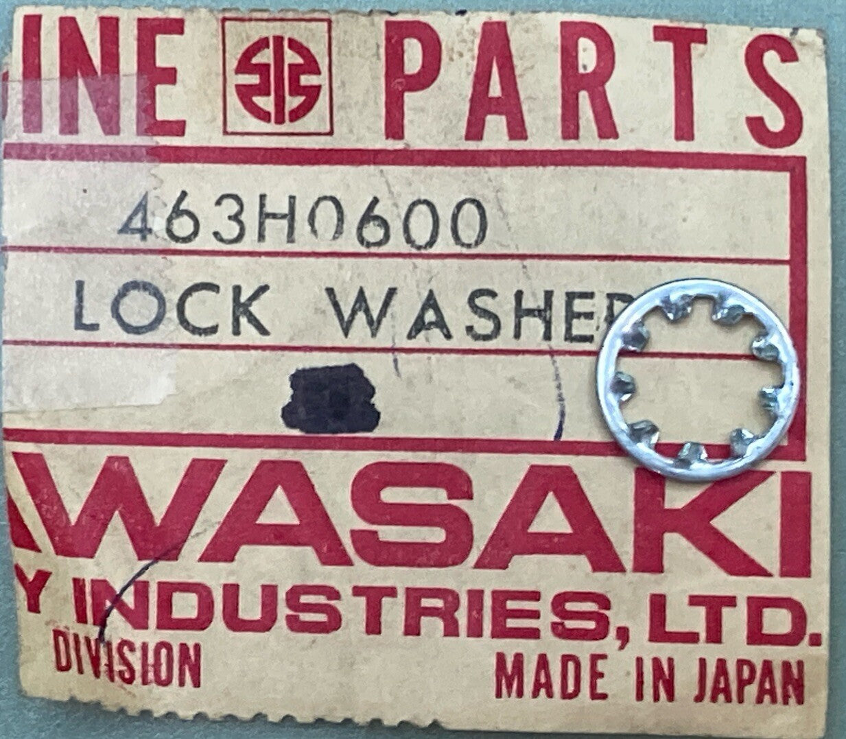 NEW GENUINE KAWASAKI 463H0600 WASHER LOCK 6MM