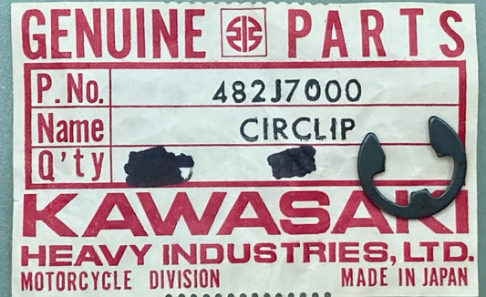 NEW GENUINE KAWASAKI 482J7000 CIRCLIP TYPE - E, 7MM