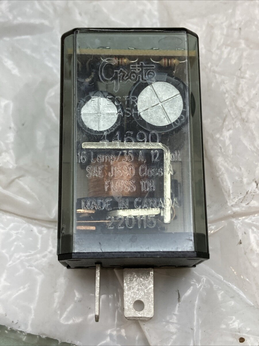 NEW IMPERIAL 80113 2-Prong Electro-Mechanical Flasher, 35 A, 11-15 V, Clear