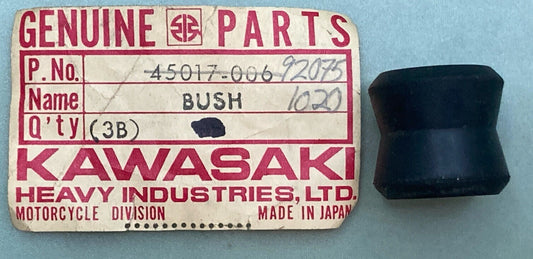 NEW GENUINE KAWASAKI 45017-006 BUSHING, RUBBER SUPERSEDE 92075-1020