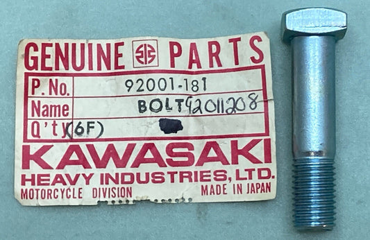 NEW GENUINE KAWASAKI 92001-181 REAR SPROCKET MOUNTING BOLT SUPERSEDE 9201-1208