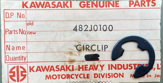 QTY 2 NEW GENUINE KAWASAKI 482J0100 CIRCLIP
